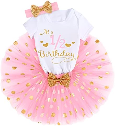 Ibtom Castle Baby Girls It's My 1/2 e 1st / 2nd / 3rd Birthday Cake Smash Fort Princess Tutu Skirt