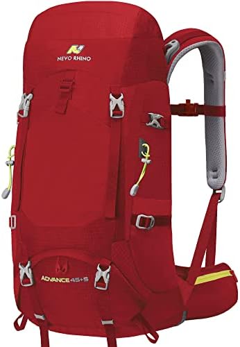 N Nevo Rhino Frame Internal Caminhando Backpack 50/60/65/70/80L, Montanha da montanha Campo de camping