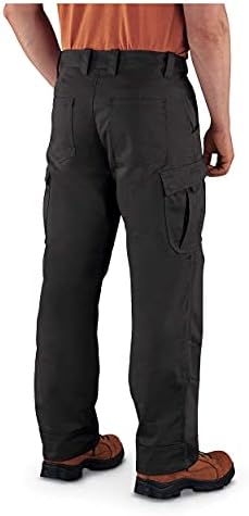 Guia Gear Ripstop Work Cargo Pants para homens em algodão, calças táticas grandes e altas para construção,