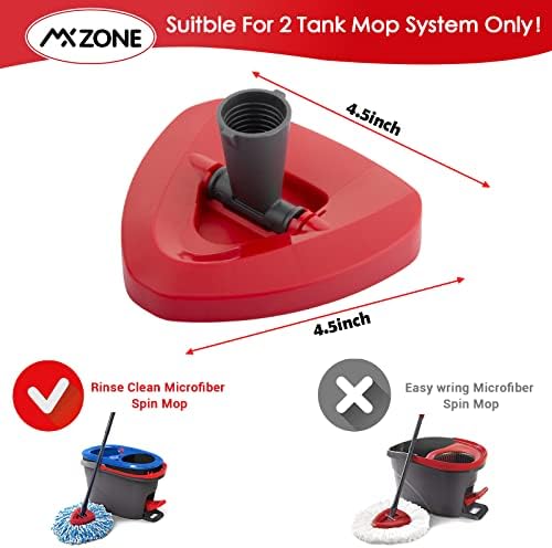 MXZONE Spin Mop Base de substituição para girar o enxágios de fácil lavagem limpa 2 Sistema de tanque Bucket,