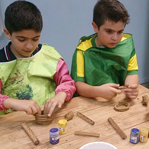 Lzttyee Conjunto de 10 ferramentas de cerâmica de alça de madeira kit de rolos de modelagem de argila