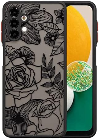 XIZYO para Samsung Galaxy A14 5G Case Rose Design Caso Caso Floral Telefone Para meninas Mulheres Padrão