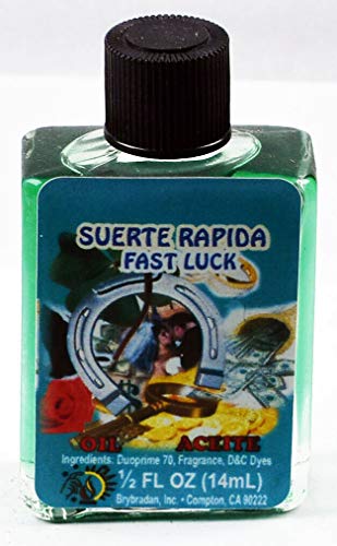 MW 1 peça Brybradan Fast Luck SUERTE SUERTE RAPIDA Aceite Espiritual -1/2 fl oz 14,7ml