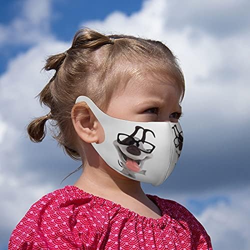 KDS Crianças de poliéster Decoram máscaras de poeira Design Pet Dog Funny Cartoon Emoticon Loops Ajustável,