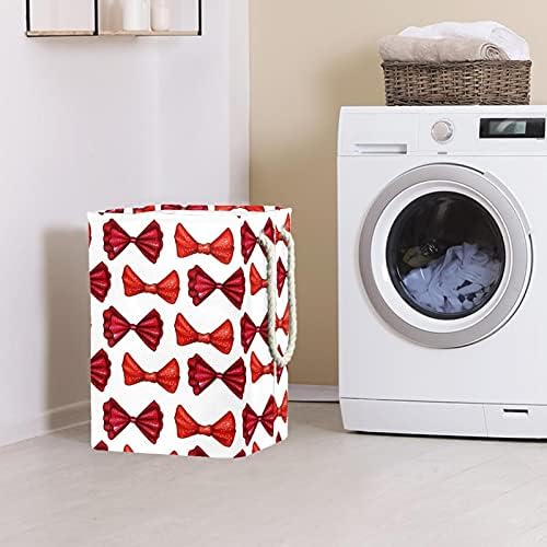 Incomer lavanderia cesto arcos de cor vermelha amarra o padrão de amarração cestas de lavanderia de lavanderia