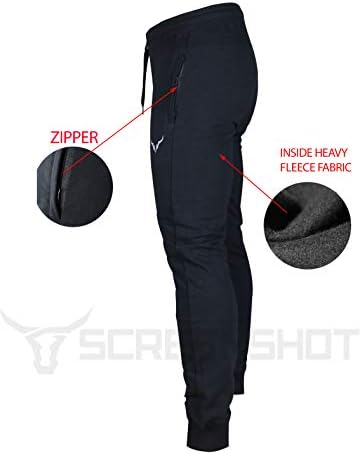 Captura de tela Exportam calças de lã premium de calças de lã Premium - bolsos de zíper - Athletic Jogger Fitness