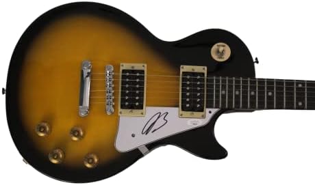 Joe Bonamassa assinou autógrafo em tamanho grande Sunburst Gibson Epiphone Les Paul Guitar Guitar e muito