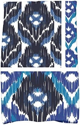 E por design, a toalha de cozinha impressão geométrica livre de espírito livre, 16 x 25, azul marinho