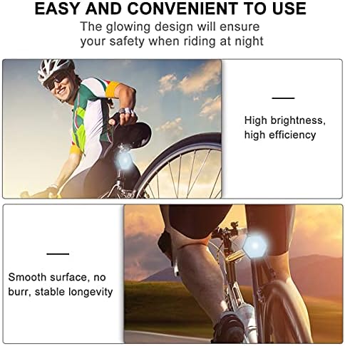ABAODAM 1PC Mountain Bike Tail Light Charging Charging impermeável luz de alerta da luz traseira