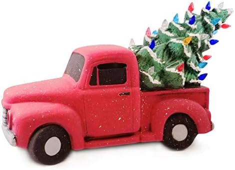 Caminhão antigo XLARGE com uma árvore de férias Conjunto - pinte sua própria cerâmica de férias