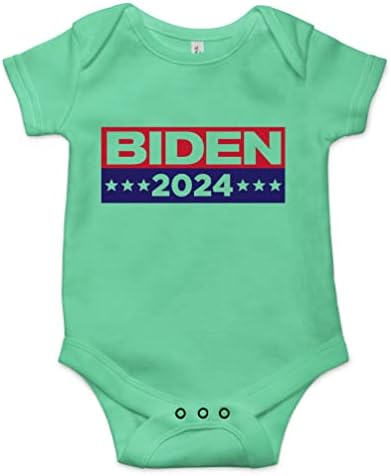 Triplebdesigns Joe Biden 2024 Presidente da eleição política Baby Bodysuit recém -nascido Onesie infantil