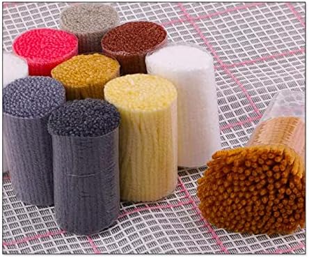 Kits de gancho de trava urso, com estagiário de testry de tela impressa, bordado de bordado de crochê artes