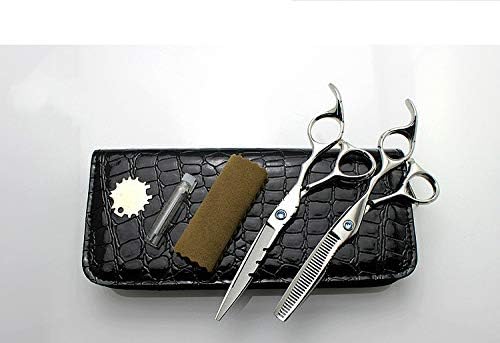 Kits de tesoura de corte de cabelo XJPB Conjunto de corte de cabelo e rachadura - Kit de tesoura