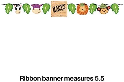 Banner de fita para círculo de aventuras Safari de conversão criativa, multicolor, tamanho único