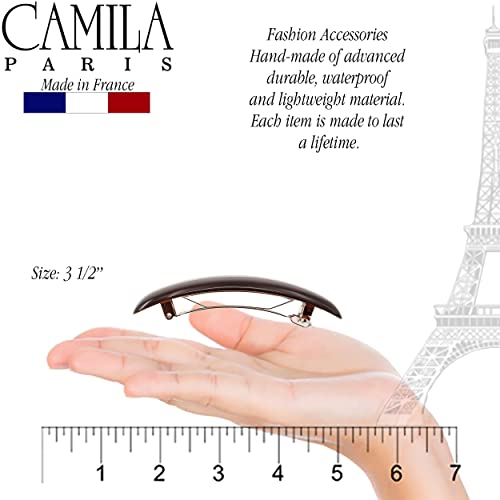 Camila Paris CP818 Clipe de Barrette de Cabelo Francês para Meninas Para Cabelos Longos Ondulados Curados