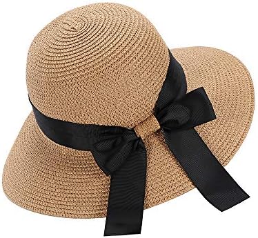 Chapéu de sol do sol feminino para mulheres bonés de praia chapéus de verão, elegante e encantador chapéu de sol bronze