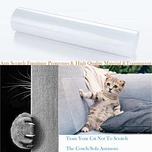 18pcs Cat Scratch Deterrent Fita+ Cat Scratch Furniture Protector com sisal natural para proteger móveis de cadeira