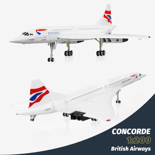 Perder Fun Park 1: 200 British Airways British Airways Concorde Modelo Avião G-Boag Alloy Diecast Avião Modelo