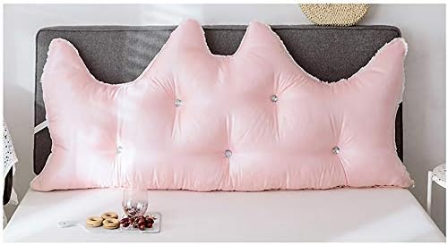 CCLZ Lace Princess Bed Cedge Pillow, Backrest de seda de gelo grande Leitura de travesseiro de cunha estofado