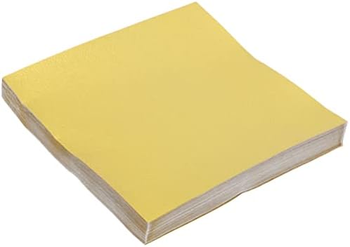 Tofficu cópia papel colorido papel 100 folhas de papel de origami papel dobrável papel de origami DIY cor dourada