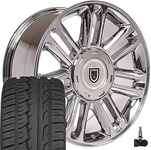 OE Wheels LLC Bordas de 20 polegadas se encaixam Chevy Silverado Tahoe Sierra Yukon Escalade CA83