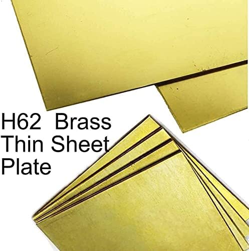 Zhengyyuu Brass Placa de cobre Folha de papel alumínio Filme de ouro Placa de papel alumínio H62 Folha