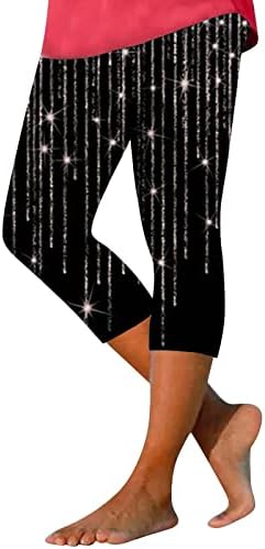 Capri Leggings for Women Workout Floral Impresso Tummy Control Slim Felt Pants Exercício Fitness Sport Active Yoga Calças