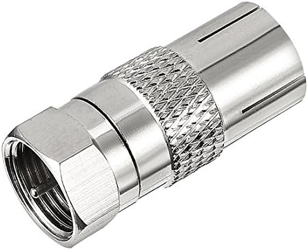 Uxcell Silver Tone BSP F Conector de adaptador masculino para palo feminino