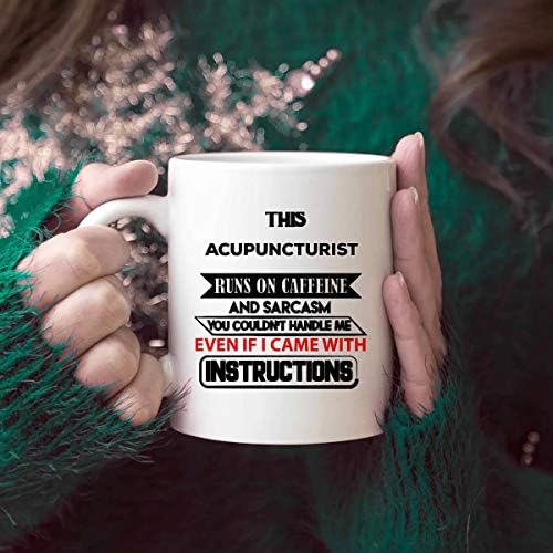 Odiada mulher acupunturista caneca copo de café - acupuntura terapia de terapia de acupuntura Meridian Gift