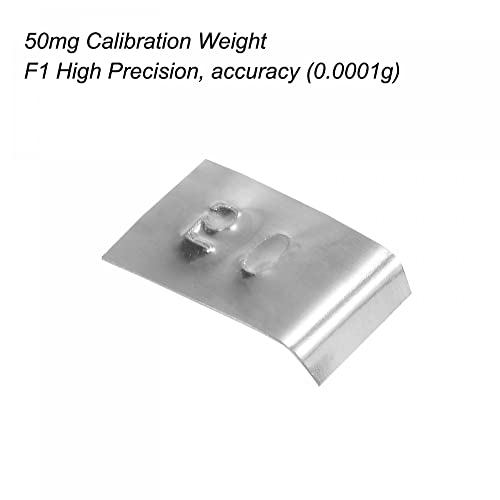 Uxcell Calibração Peso 50mg F1 Precision Stainless Stone Gram Peso para recarregar escalas e medidas digitais