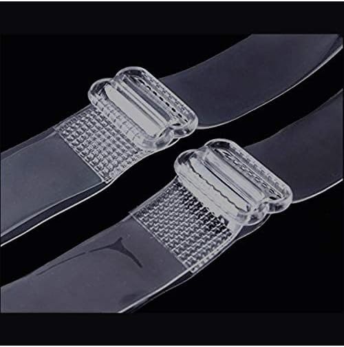 Luxxii (1 par de tiras de sutiã de reposição invisível - reposição de tira de sutiã ajustável elástica