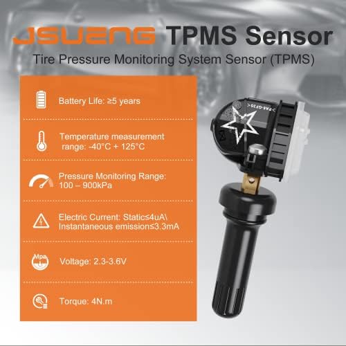 Sensor JSueng TPMS, substituição do GM Buick Cadillac Chevy GMC Silverado, sensores de monitoramento de pressão
