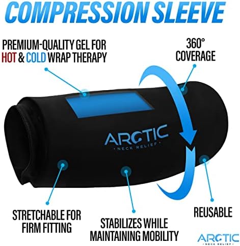 Enrolador de pacote de gelo do joelho e cotovelo - Two Pack - terapia fria e térmica para joelho, cotovelo,