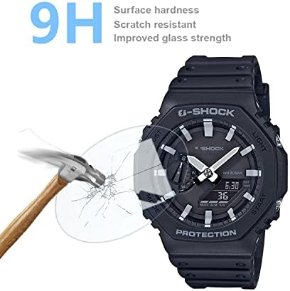 Aemus Compatível com Casio G-Shock GA-B2100 Protetor de tela para GA-2100 Smart Watch 9H Protetor