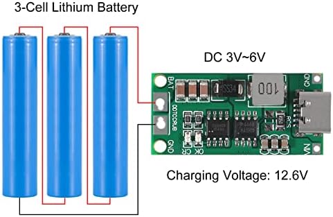 ATNSINC 2PCS Multi-célula 2S 3S 4S Tipo-C conversor de impulso USB para 8.4V 12,6V 16,8V Módulo de potência