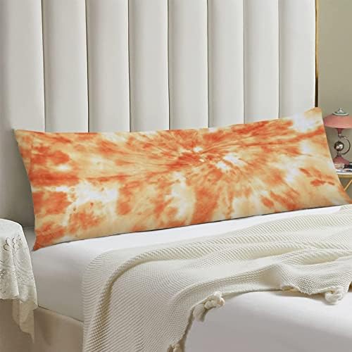 Utf4c laranja abstrato background tiche tintina travesseiro corporal algodão 20 x 54 adultos macios com travesseiro