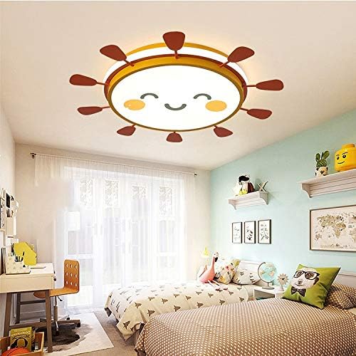Zhyh Children's Room Bedroom Lâmpada menino menina desenho animado sol bebê liderou lâmpadas anti-enseada Lâmpada