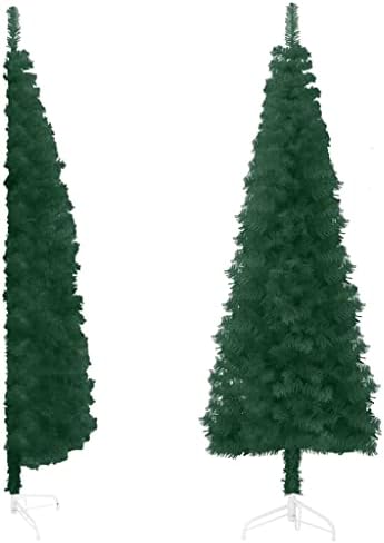 Vidaxl Slim Artificial Half Christmas Tree com Stand Green 70.9