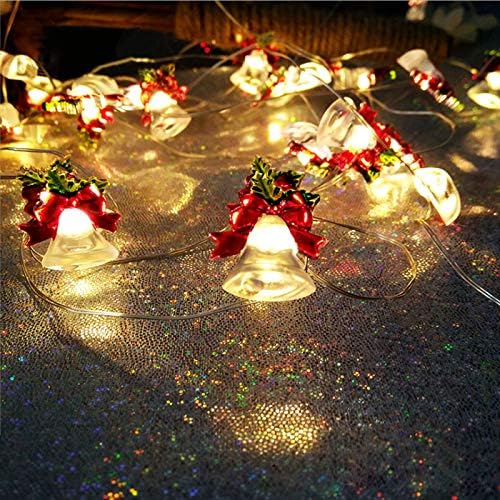 Luzes de Natal operadas por bateria 13 pés 40 led jingle sell ornamentos de natal