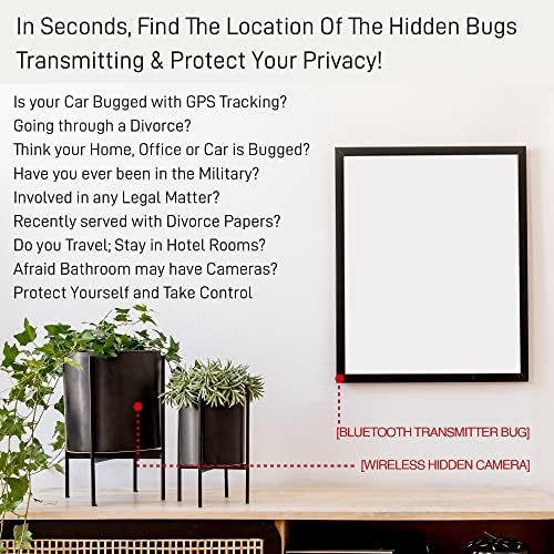 Detector de inseto de zagueiro maxi -tech de detetividade - encontre rastreador GPS e câmera sem fio