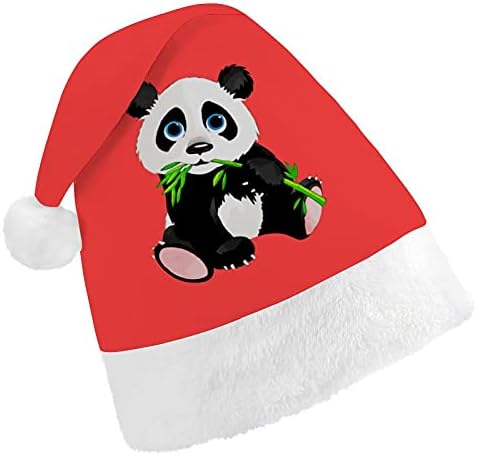 Big Face Panda Chapéu de Natal para Festas de Férias de Ano Novo Cosplay