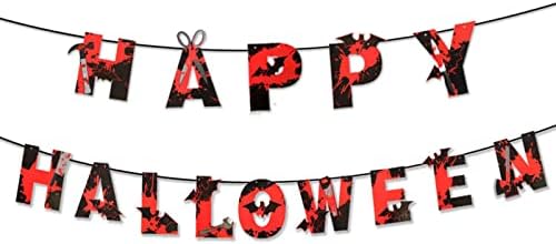 Moumo Halloween decoração puxe a bandeira da faca de sangue papel Pull Flower Party Banner Decorações