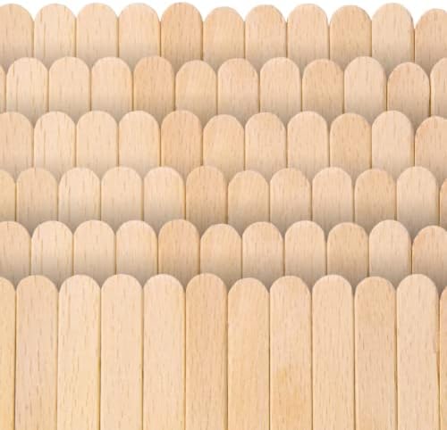 Jumbo de 1000pcs Jumbo Picsicle Sticks para artesanato 6 polegadas de madeira para artesanato em pacote
