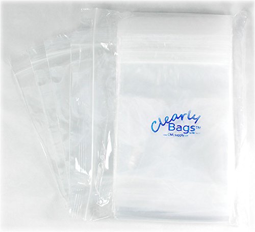 Claramente sacos de sacolas plásticas reclosáveis ​​4 x6 de 6 mil milcock pk/100