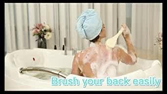Mosquick® Bath Body Bely com cerdas suaves e confortáveis ​​de alça longa, esfoliação suave, melhore