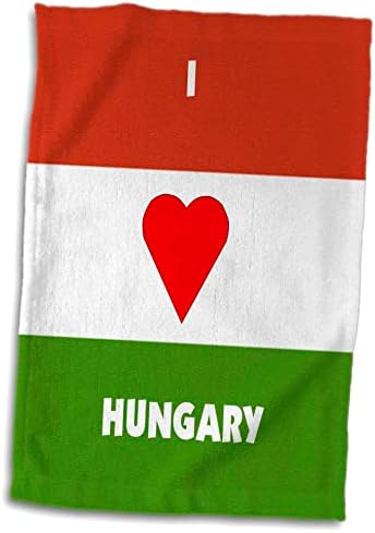 3drose Florene Décor II - Eu amo a Hungria - toalhas