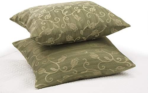 Blue Ridge Home Fashions Classic Polyester 18 x 18 em Pillow decorativo de cor dourada