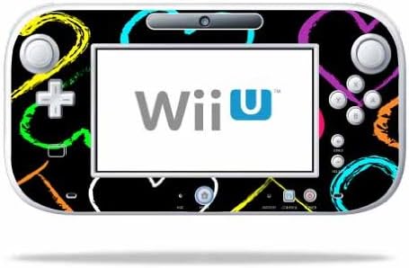 MightySkins Skin Compatível com Nintendo Wii U Gamepad Controller Wrap Skins Skins Hearts