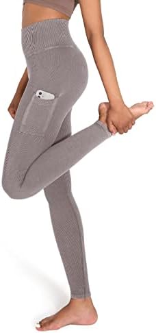 Leggings sem costura de Ododos para mulheres de alta cintura ácido