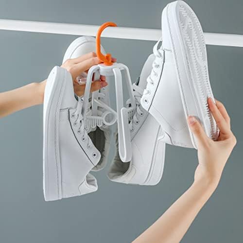 Sapateiro de chineleiro de secagem portador mini sapatos portáteis pendurados prateleiras 360 graus